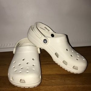 White Classic Clog Crocs